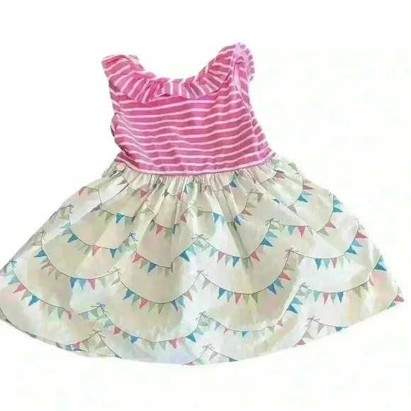 Eleanor Rose Celebration Dress Size 18 Months Knit Pockets Colorful Fun Ruffle - Picture 2 of 6
